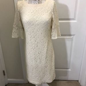 Cream Lace Dress
